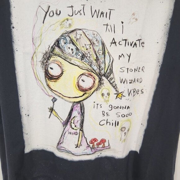 NWT Gus Fink Studios You Just Wait‎ T-shirt in Black - Size Medium - Picture 3 of 7